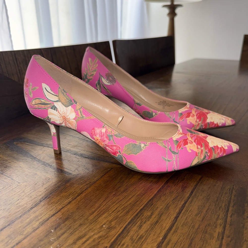 Floral Pink Women's Heels